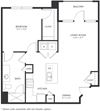 A5 2D Floor Plan One-Bedroom Floor Plan A5 | Axis Hamilton Apartments